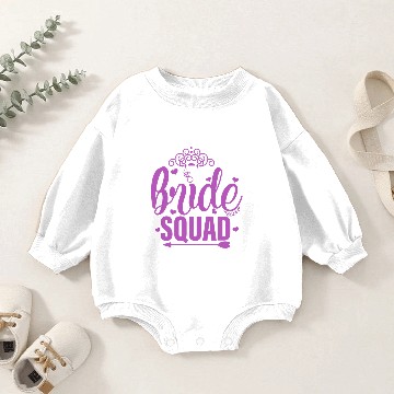 Discover Bride Squad Baby Romper Sweatshirts