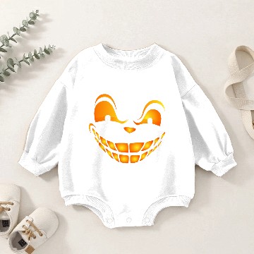 Discover Pumpkin Halloween Baby Romper Sweatshirts Jack O Lantern Face Baby Romper Sweatshirts