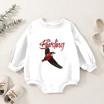 Discover Birding Birdwatching Wildlife Observation Bird Baby Romper Sweatshirts