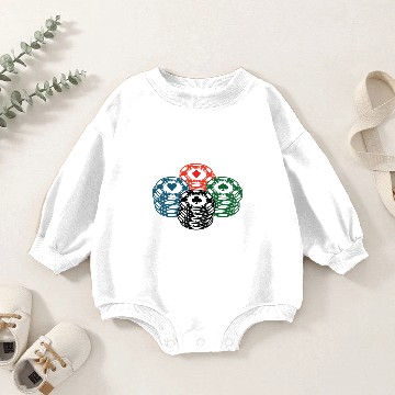 Discover Poker Baby Romper Sweatshirts