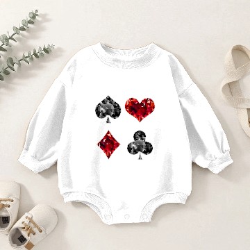 Discover Poker Baby Romper Sweatshirts