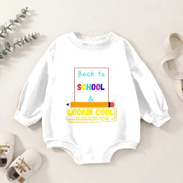 Discover Back to School & Looking Cool Baby Romper Sweatshirts
