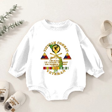 Discover 2nd Squadron 1st Cav Regt 2nd Armor Div Baby Romper Sweatshirts