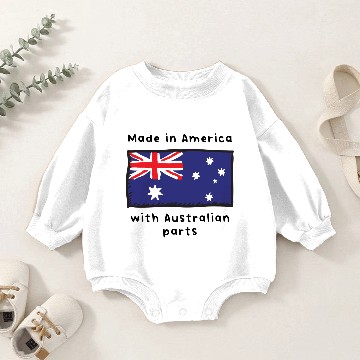 Discover Made In America With Australian Parts Baby Romper Sweatshirts