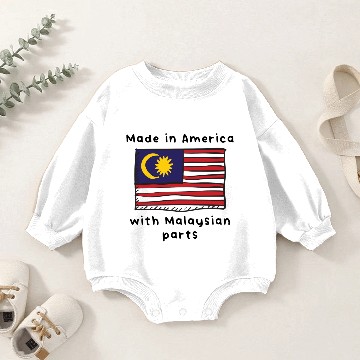 Discover Made In America With Malaysian Parts Baby Romper Sweatshirts