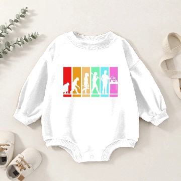 Discover Funny Printer Evolution 3D Printing Baby Romper Sweatshirts