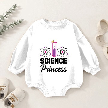 Discover SCIENCE Princess Experiment Lab Science Puns Cool Baby Romper Sweatshirts