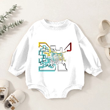 Discover Dan Flashes pattern cool tim robinson Baby Romper Sweatshirts