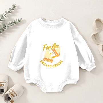Discover Grilled Cheese Funny Sandwich Baby Romper Sweatshirts