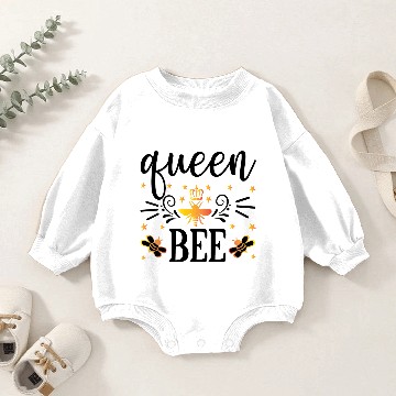 Discover Queen bee Baby Romper Sweatshirts