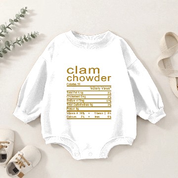 Discover clam chowder Baby Romper Sweatshirts