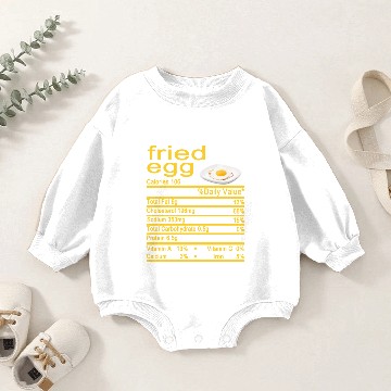 Discover fried egg Baby Romper Sweatshirts
