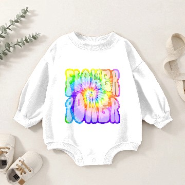 Discover Retro Hippie Batik Spirale Flower Power 1 Baby Romper Sweatshirts