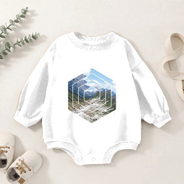 Discover Austria hiking path Baby Romper Sweatshirts