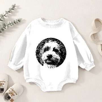 Discover Labradoodle dog logo Baby Romper Sweatshirts