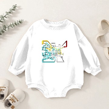 Discover Dan Flashes pattern cool tim robinson Baby Romper Sweatshirts