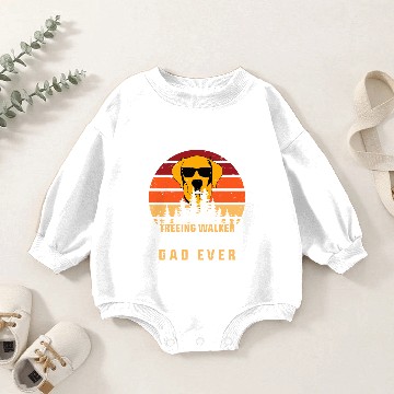 Discover Best treeing walker coonhound dad ever Baby Romper Sweatshirts