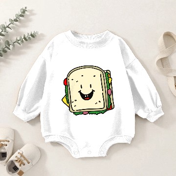 Discover Happy Sandwich Baby Romper Sweatshirts