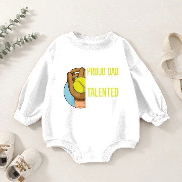 Discover Softball Quote for your Softball Dad Baby Romper Sweatshirts