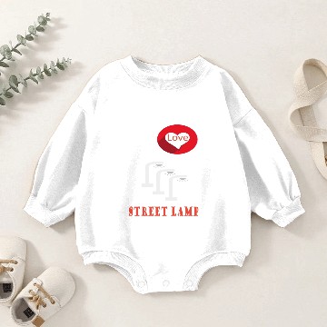 Discover I Love lamp Trendy Funny Baby Romper Sweatshirts...