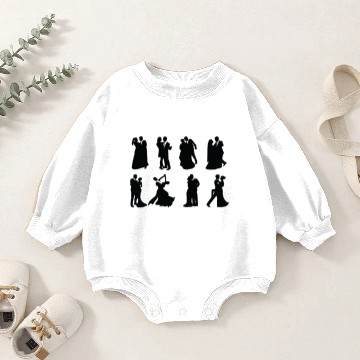 Discover Bride and Groom Baby Romper Sweatshirts