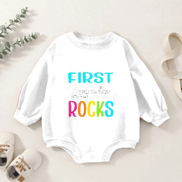 Discover First Grade Rocks Back To School Baby Romper Sweatshirts