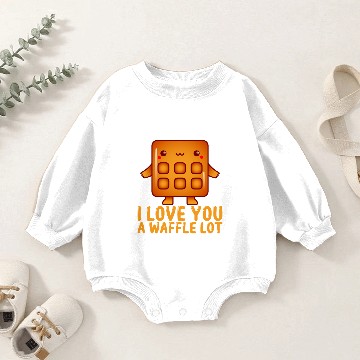 Discover I Love You A Waffle Lot 2 Baby Romper Sweatshirts