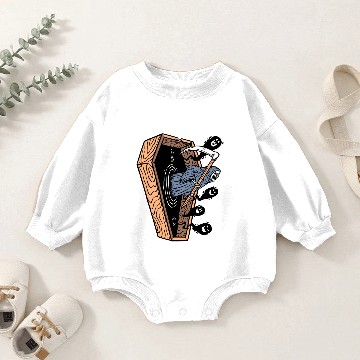 Discover Grim reaper came out of the coffin Baby Romper Sweatshirts
