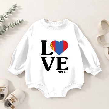 Discover Love Mongolia Baby Romper Sweatshirts