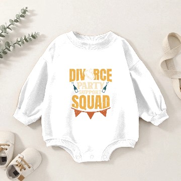 Discover Just Divorced Divorce Party Support Squad Baby Romper Sweatshirts