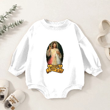 Discover Catholic Devine Mercy devotee Baby Romper Sweatshirts