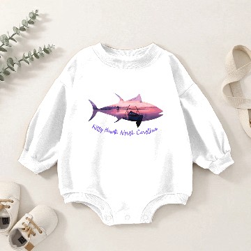 Discover Kitty Hawk North Carolina Baby Romper Sweatshirts