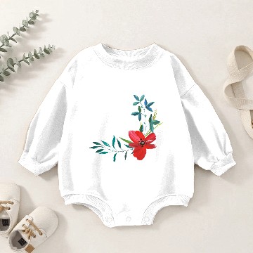 Discover hand painted - flower Baby Romper Sweatshirts