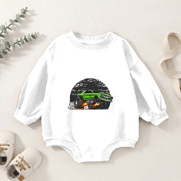 Discover Muscle car Baby Romper Sweatshirts