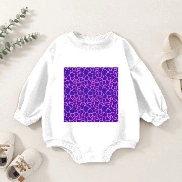 Discover Turtle Neon Purple Pink Wild Animal Pattern Baby Romper Sweatshirts