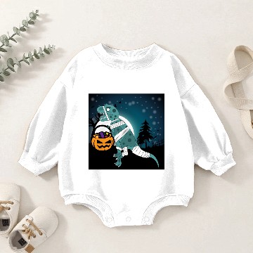 Discover Halloween Dinosaur T-rex Mummy Baby Romper Sweatshirts