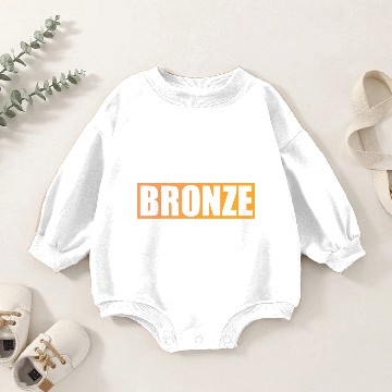 Discover Hardstuck Bronze Baby Romper Sweatshirts