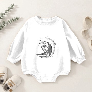 Discover surfing skeleton Baby Romper Sweatshirts