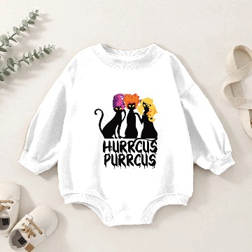 Discover Kitty Cat Hocus Pocus Baby Romper Sweatshirts