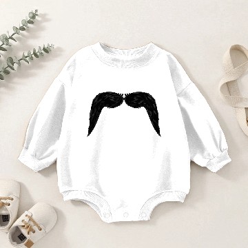 Discover Movember mustache Baby Romper Sweatshirts