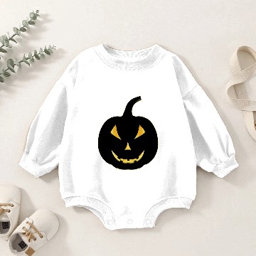 Discover Jack o Lantern Face Baby Romper Sweatshirts