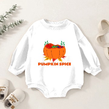 Discover Pumpkin Spice Baby Romper Sweatshirts