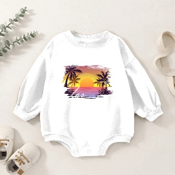 Discover Los Angeles Baby Romper Sweatshirts