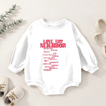 Discover Love Thy Neighbor Baby Romper Sweatshirts