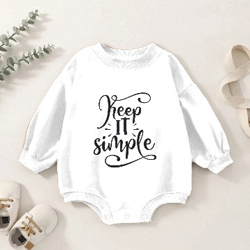 Discover Keep it simple Baby Romper Sweatshirts
