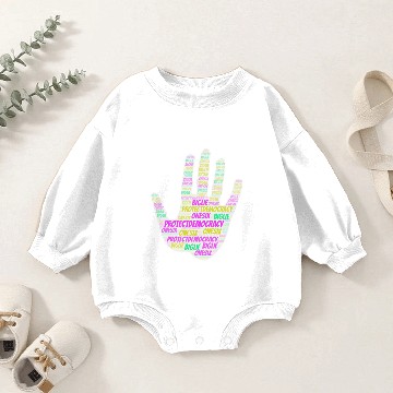 Discover Protect Democracy Baby Romper Sweatshirts