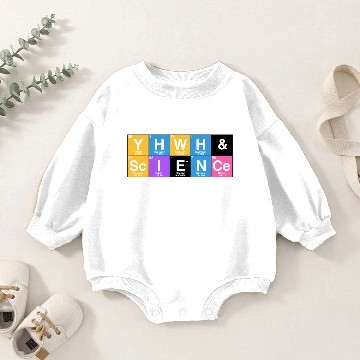 Discover YHWH and Science Baby Romper Sweatshirts