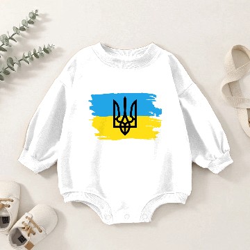 Discover Trysub flag gift Ukraine Ukrainian Kiev Baby Romper Sweatshirts