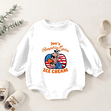 Discover Pumpkin Spice Ice Cream Baby Romper Sweatshirts