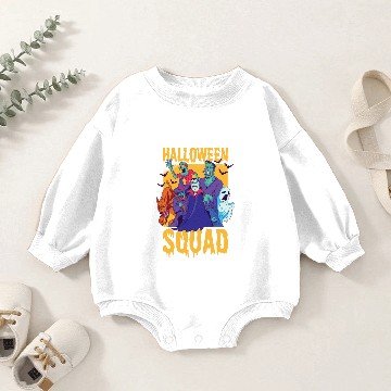Discover Halloween Squad Skeleton Ghost Wolf Vampire Witch Baby Romper Sweatshirts